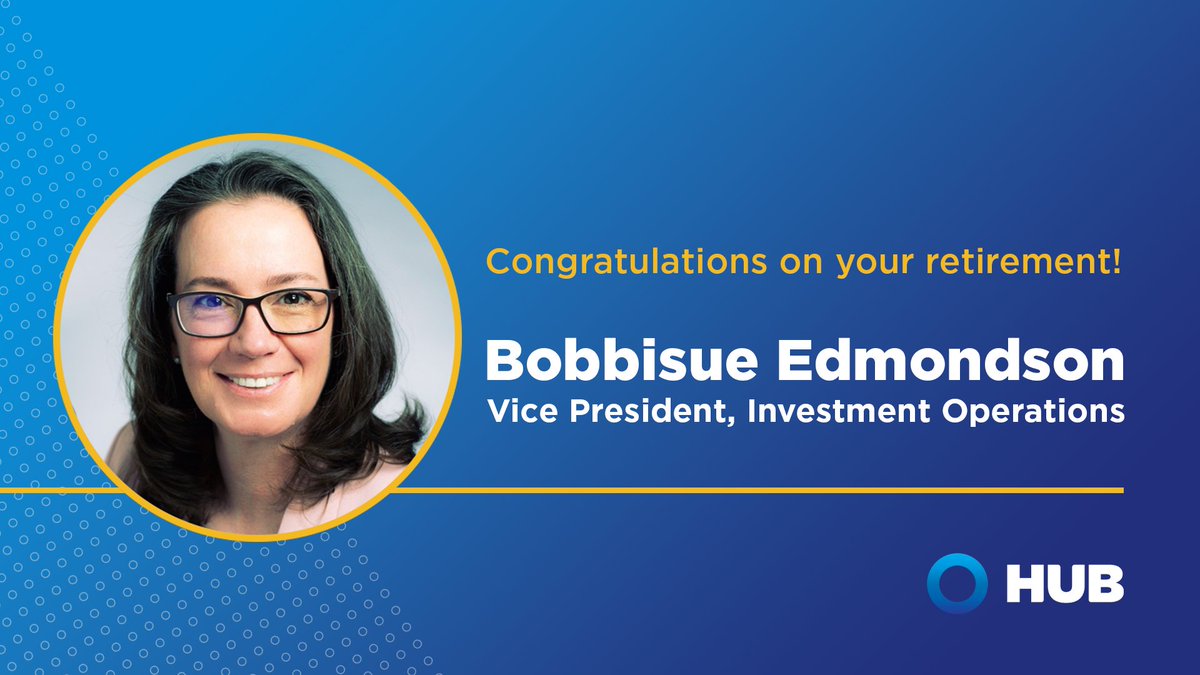 After 18 remarkable years of dedicated service, we are announcing the retirement of Bobbisue Edmondson, Vice-President of Investment Operations. Please join us in celebrating Bobbisue’s outstanding career and wishing her a well-deserved, joyful retirement!