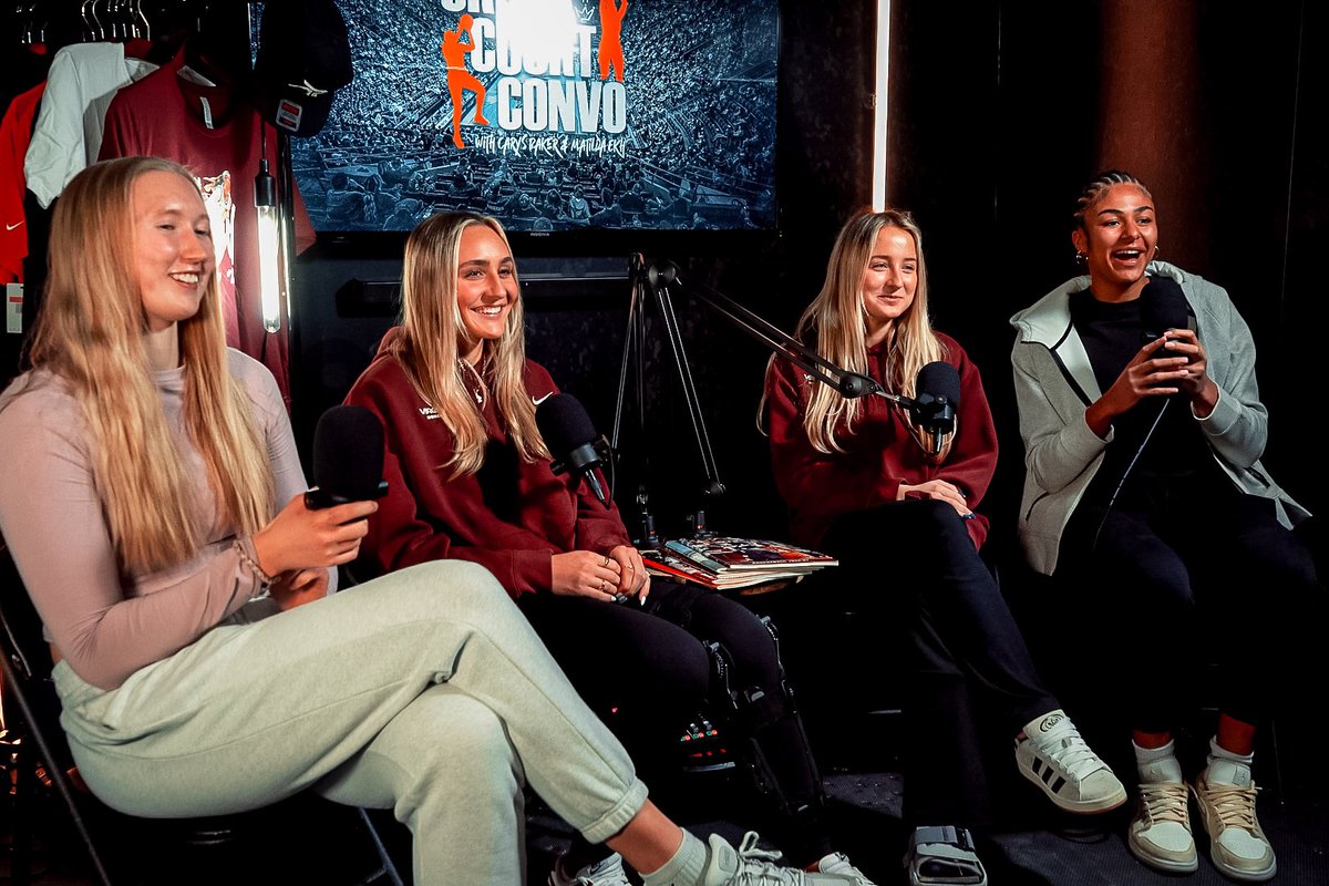 Crossover Episode 😎

Anna Weir and Taylor Price join Matilda and Carys on a new episode of Cross Court Convos to talk about <a href="/hokieswsoccer/">Virginia Tech Women's Soccer</a> historic 2024 run! 🔥

Full episode drops this evening at 7 pm! 🚨

#ThisIsHome | #GoHokies