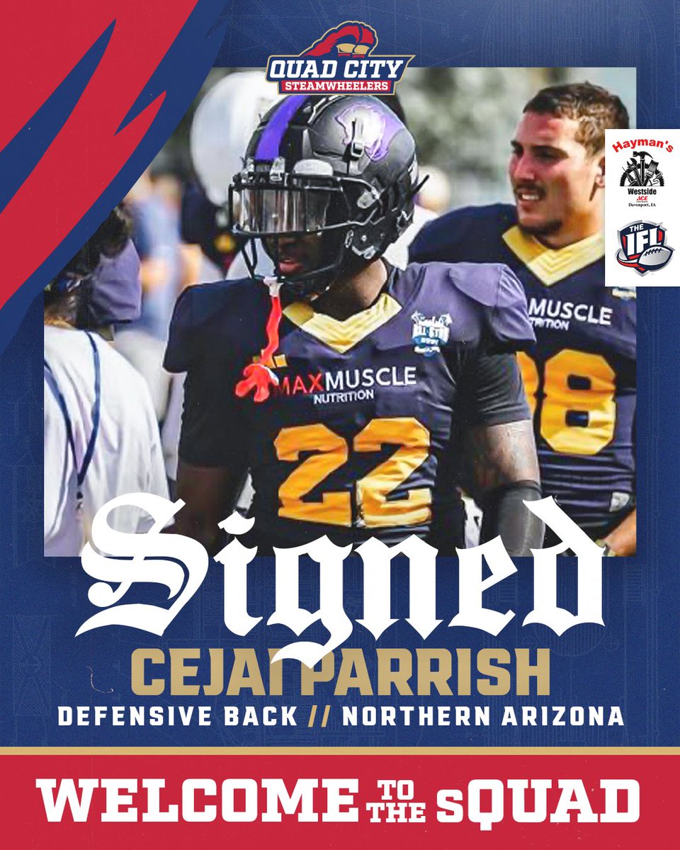 Quad City Steamwheelers (@qcsteam) on Twitter photo Boom stick ‼️
Welcome, <a href="/Iamcejaiparrish/">Cejai Parrish</a>
#sQUADCITY | #EarnYourStacks
Presented by Hayman’s Ace Hardware Boom stick ‼️
Welcome, <a href="/Iamcejaiparrish/">Cejai Parrish</a>
#sQUADCITY | #EarnYourStacks
Presented by Hayman’s Ace Hardware