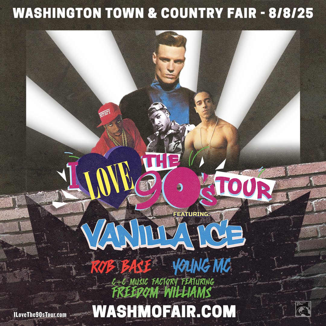 The party will be jumpin' in WashMO with the <a href="/ILoveThe90sTour/">#ILoveThe90sTour</a> on August 8!