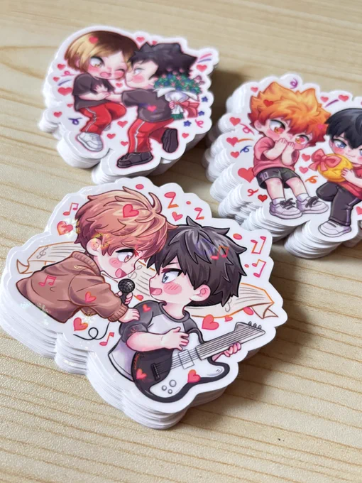 Patreon rewards for Nya Nya tier are ready! You can still join and get these cuties in your mail before Valentine's Day!#kagehina #kuroken #mafuyama 