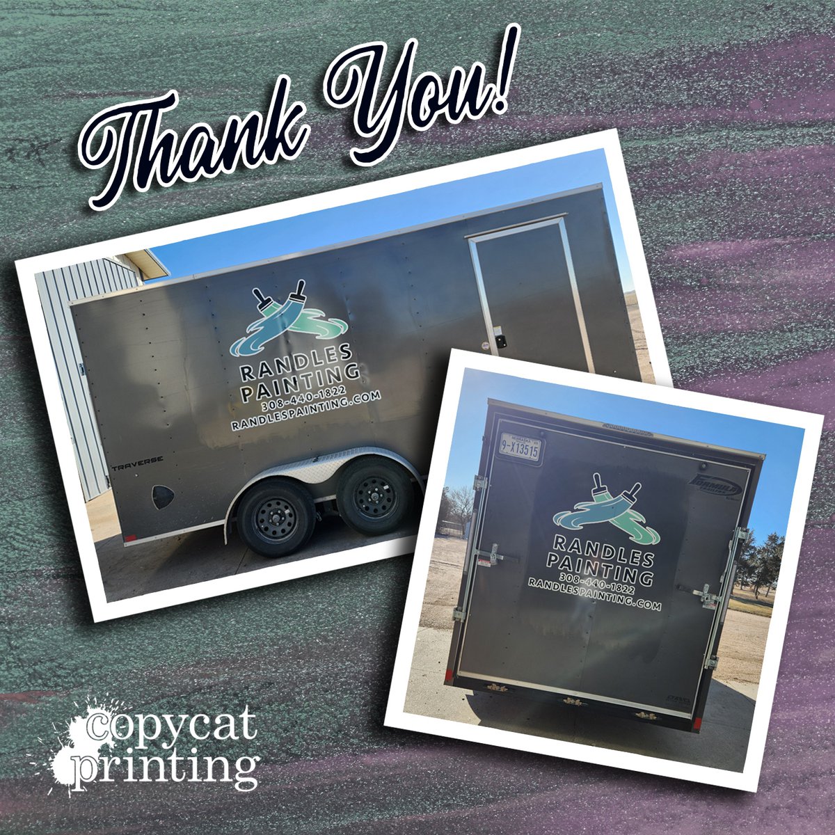 Thank you Randles Painting for choosing us to produce and install your trailer decals!