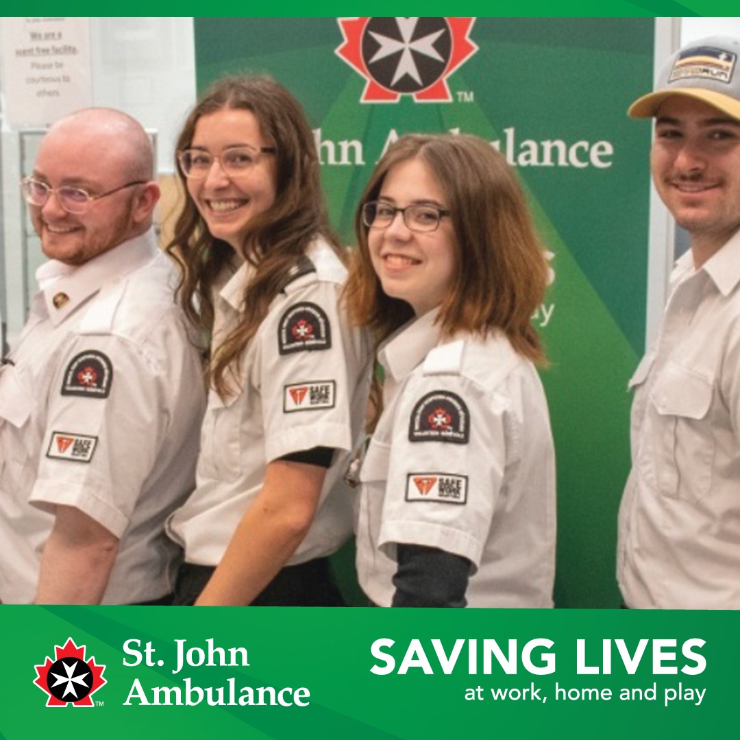 St. John Ambulance MB, NT & NU (@sja_mbntnu) on Twitter photo St. John Ambulance would like to thank <a href="/SAFEWorkMB/">SAFE Work Manitoba</a> for sponsoring our Medical First Responder (MFRs) uniforms!
Our volunteers are “first on the scene” at many community events in the critical minutes and often manage emergencies until medical assistance arrives. St. John Ambulance would like to thank <a href="/SAFEWorkMB/">SAFE Work Manitoba</a> for sponsoring our Medical First Responder (MFRs) uniforms!
Our volunteers are “first on the scene” at many community events in the critical minutes and often manage emergencies until medical assistance arrives.