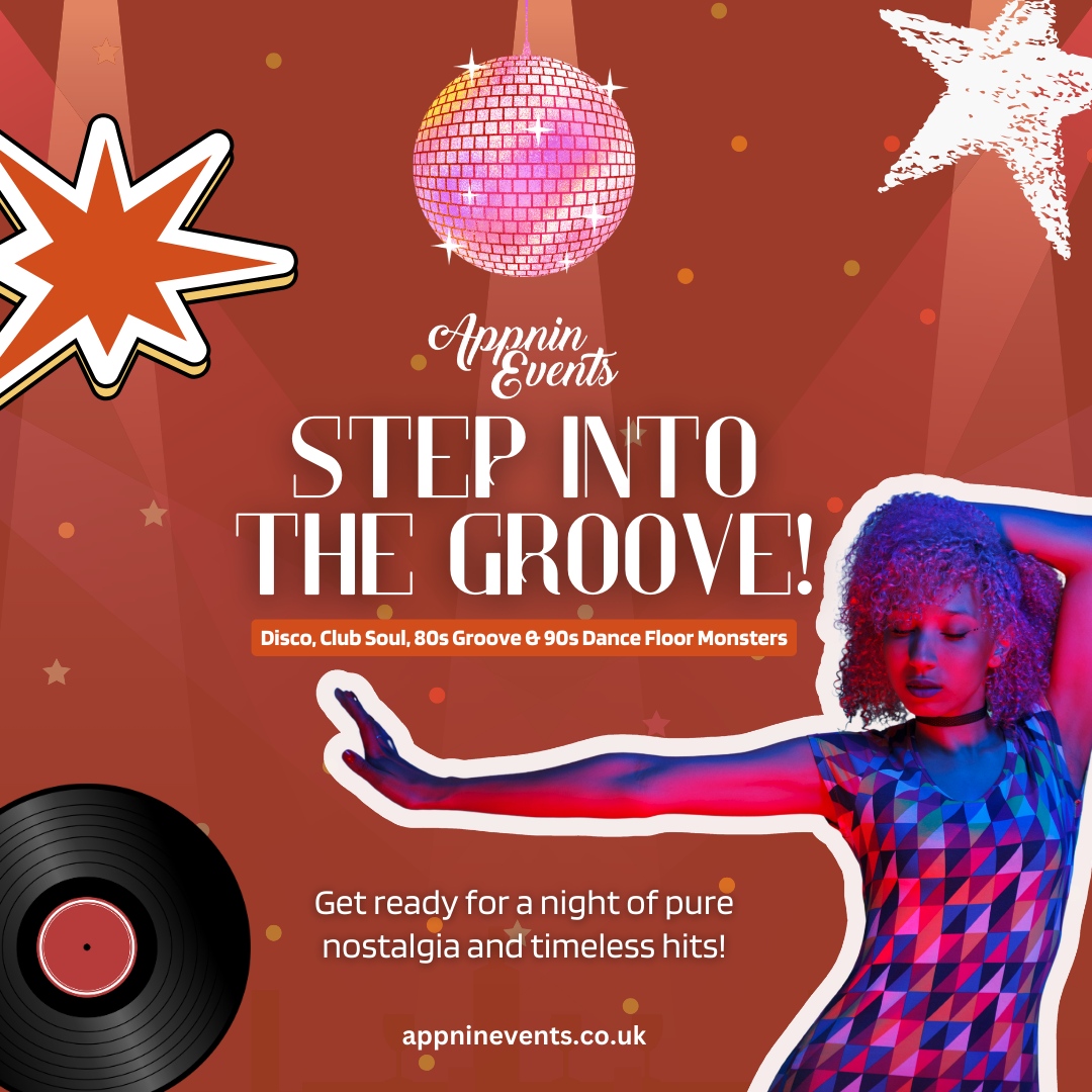 appninevents's tweet photo. Get ready to step into a night of pure disco magic! 🌟 Appnin Events proudly presents GOOD TIMES DISCOS SHOW—a sensational event for music lovers craving the best beats from Chic, Earth, Wind &amp; Fire, Donna Summer, and more! From Northern Soul to 80s grooves and 90s dance floor... https://t.co/Wi4CvBoBDo