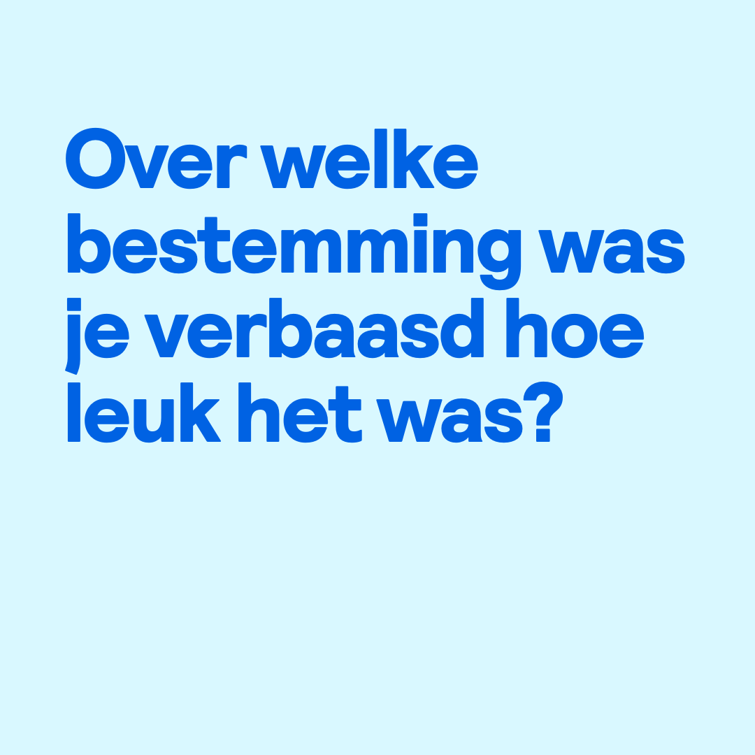 Zo'n bestemming waar je van tevoren niet helemaal weet wat je ervan kan verwachten, maar die dan fantastisch blijkt te zijn ✨