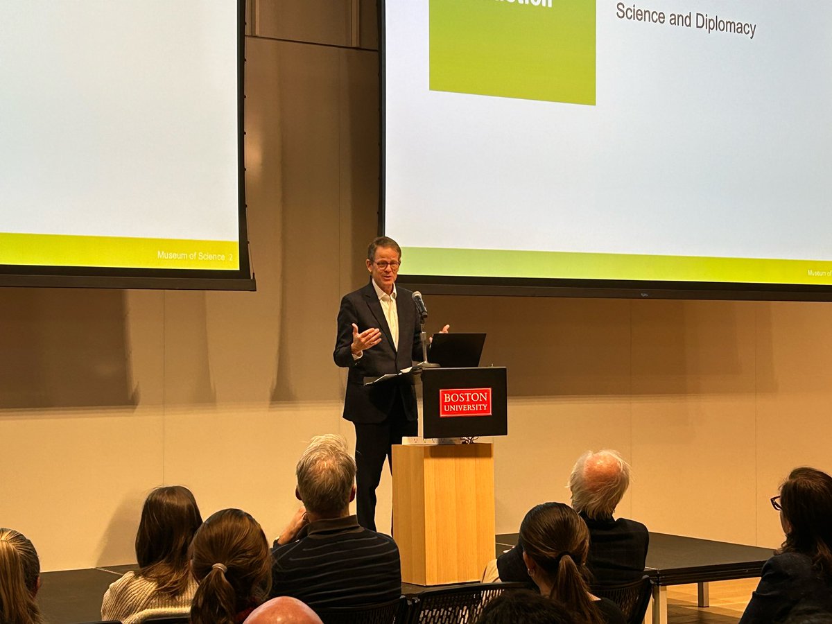 Jorge Heine (@jorgeheinel) on Twitter photo WHY DO SCIENCE AND DIPLOMACY NEED TO PARTNER TO SOLVE THE PROBLEMS OF OUR TROUBLED WORLD ? Stimulating talk by <a href="/TimRitchieMOS/">Tim Ritchie</a> , CEO of the <a href="/museumofscience/">Museum of Science</a>, in <a href="/fpa1918/">Foreign Policy Association</a> Headline Series sponsored by <a href="/WorldBoston/">WorldBoston</a> + the <a href="/BUPardeeCenter/">BU Pardee Center</a> . <a href="/BUPardeeSchool/">Pardee School of Global Studies, Boston University</a> <a href="/AdilNajam/">Adil Najam </a> <a href="/BUexperts/">BU Experts</a> WHY DO SCIENCE AND DIPLOMACY NEED TO PARTNER TO SOLVE THE PROBLEMS OF OUR TROUBLED WORLD ? Stimulating talk by <a href="/TimRitchieMOS/">Tim Ritchie</a> , CEO of the <a href="/museumofscience/">Museum of Science</a>, in <a href="/fpa1918/">Foreign Policy Association</a> Headline Series sponsored by <a href="/WorldBoston/">WorldBoston</a> + the <a href="/BUPardeeCenter/">BU Pardee Center</a> . <a href="/BUPardeeSchool/">Pardee School of Global Studies, Boston University</a> <a href="/AdilNajam/">Adil Najam </a> <a href="/BUexperts/">BU Experts</a>