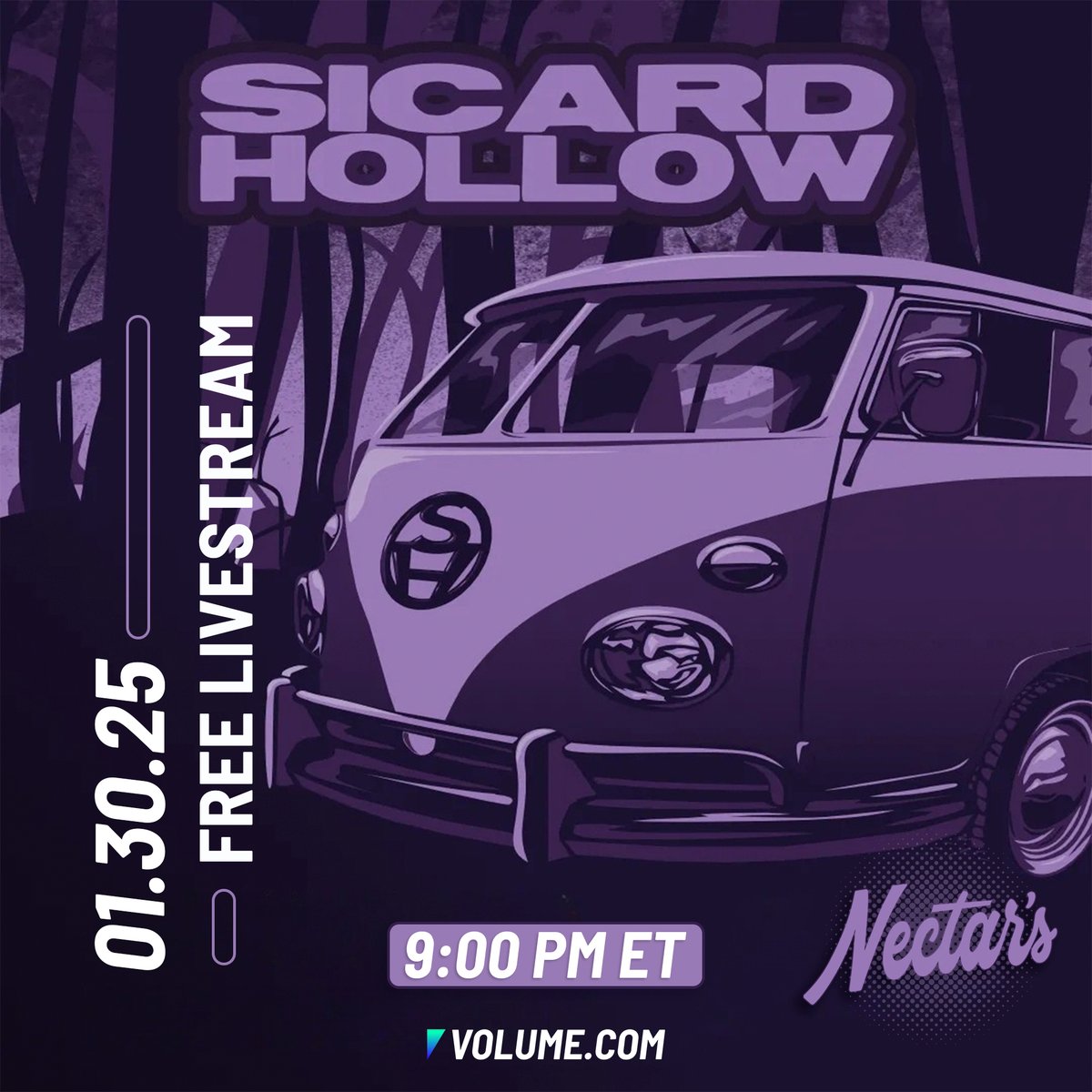 Head on over to Volume.com tomorrow night for a live stream of our set at Nectars in Burlington, VT on 1/30!