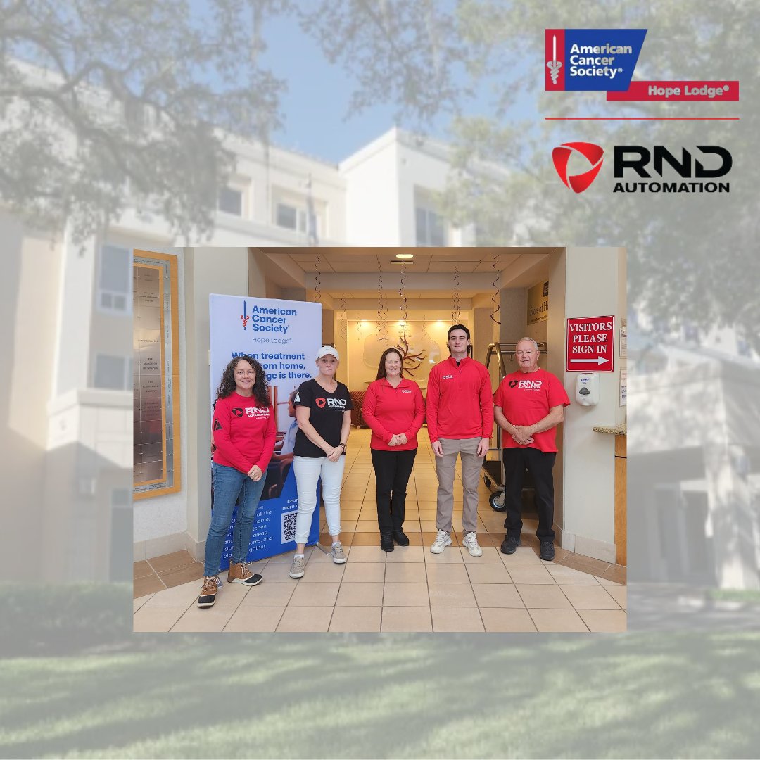 RNDAutomation's tweet photo. Last week, RND volunteered at Tampa Hope Lodge by serving lunch to cancer patients and their caregivers, hoping to make a difference in the lives of those facing cancer. We believe in supporting those affected by cancer and giving back to the community. Thank you, Hope Lodge! https://t.co/a8VQWm4WHZ
