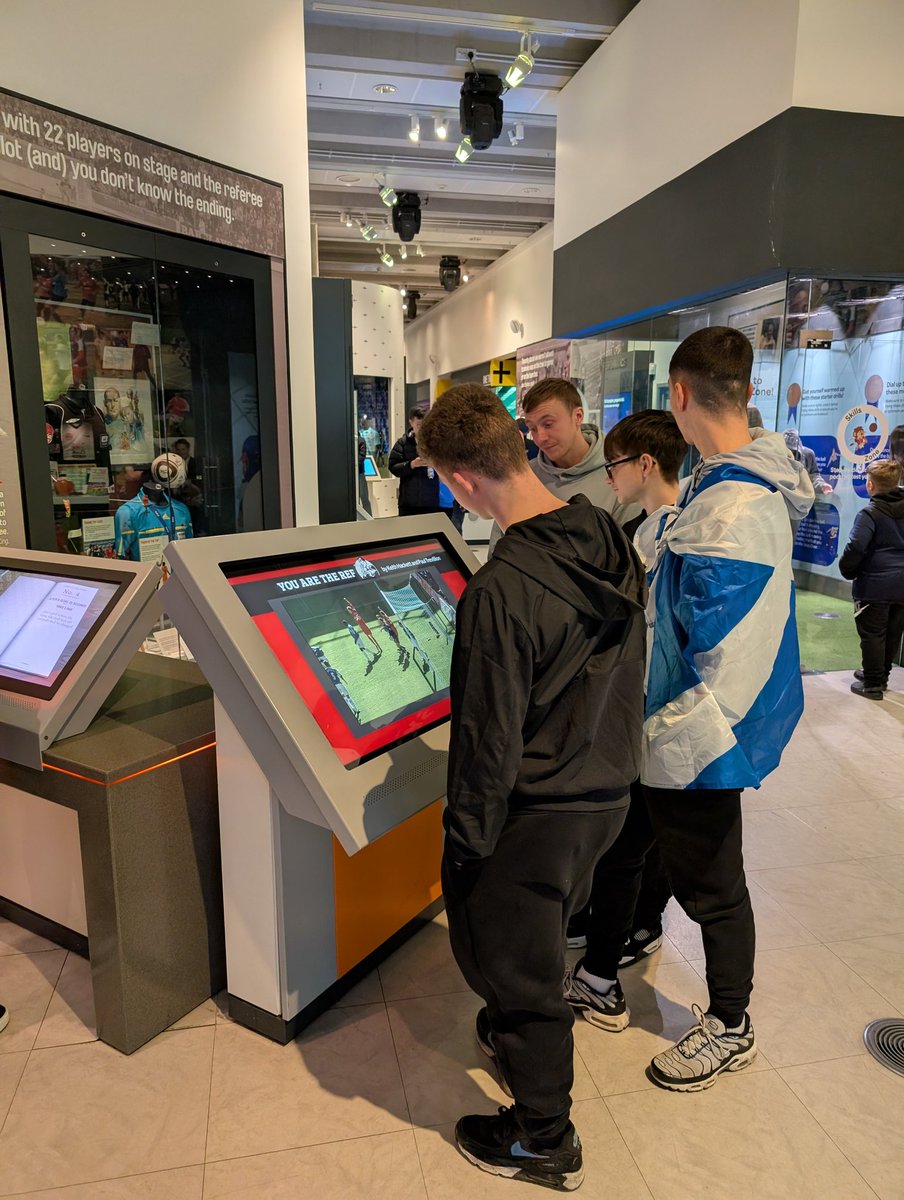 Manchester Announcement 📢 

Safely arrived at the National football museum. 
Everyone straight up to the interactive zones. 

#monthefrew