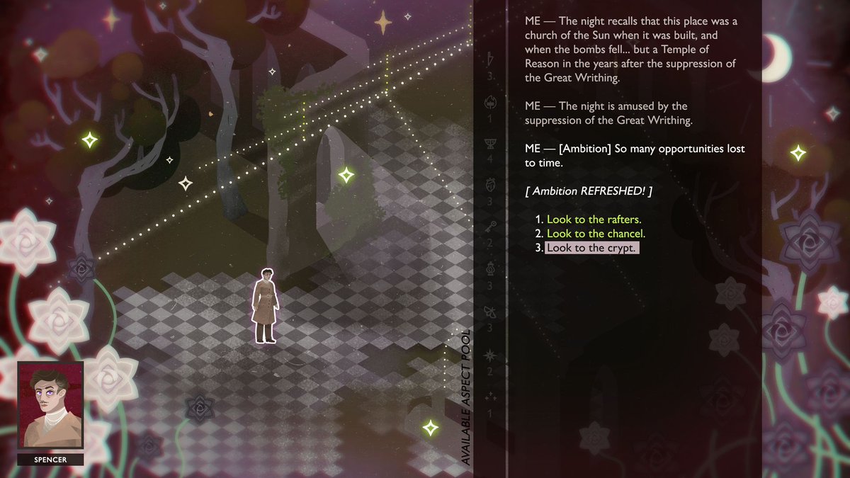 Just a month after we announced it, Travelling At Night is nearly at 20k wishlists on Steam!

It's *really* early in development, but if an excellently-written, dialogue-driven isometric CRPG sounds like your bag, please do wishlist it here: buff.ly/3VEDdwv