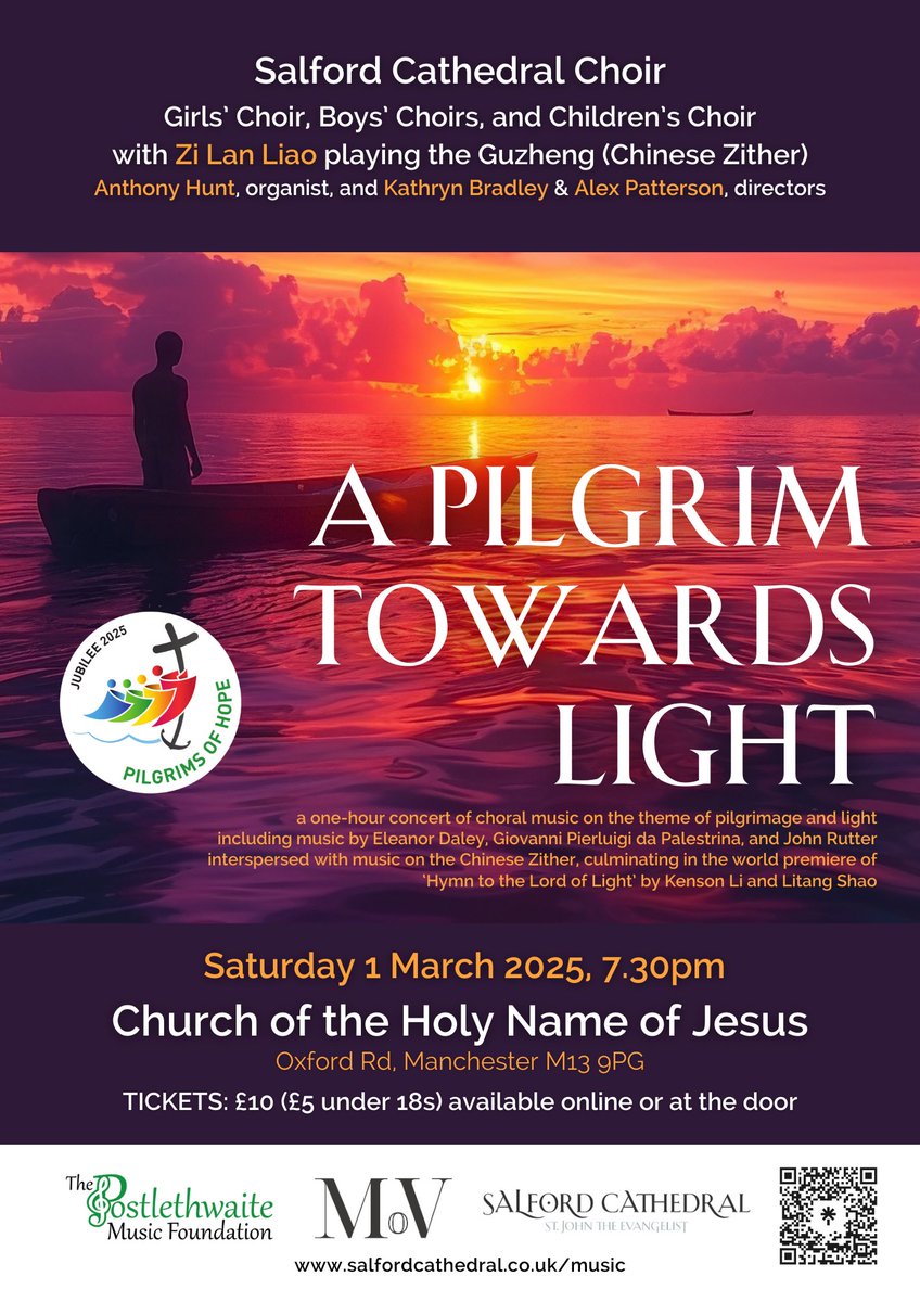 SalfordCathMus's tweet image. Join the choirs of Salford Cathedral for this one-hour concert of choral music on the theme of pilgrimage and light with Zi Lan Liao playing the Guzheng (Chinese Zither).
salfordcathedral.co.uk/a-pilgrim-towa…
@SalfordCathedra @SalfordDiocese @Multitudeofvoyc @Kenson1997