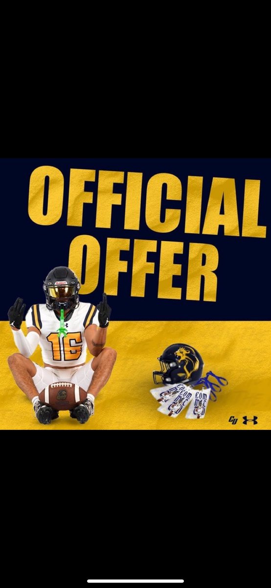 After a great phone call with @_CoachLennox_  I’m beyond grateful to have received an offer to further my academic and athletic career at <a href="/ClarkePrideFB/">Clarke Pride Football</a> 

<a href="/CoachHicksCU/">Adam Hicks</a> #ClarkePride