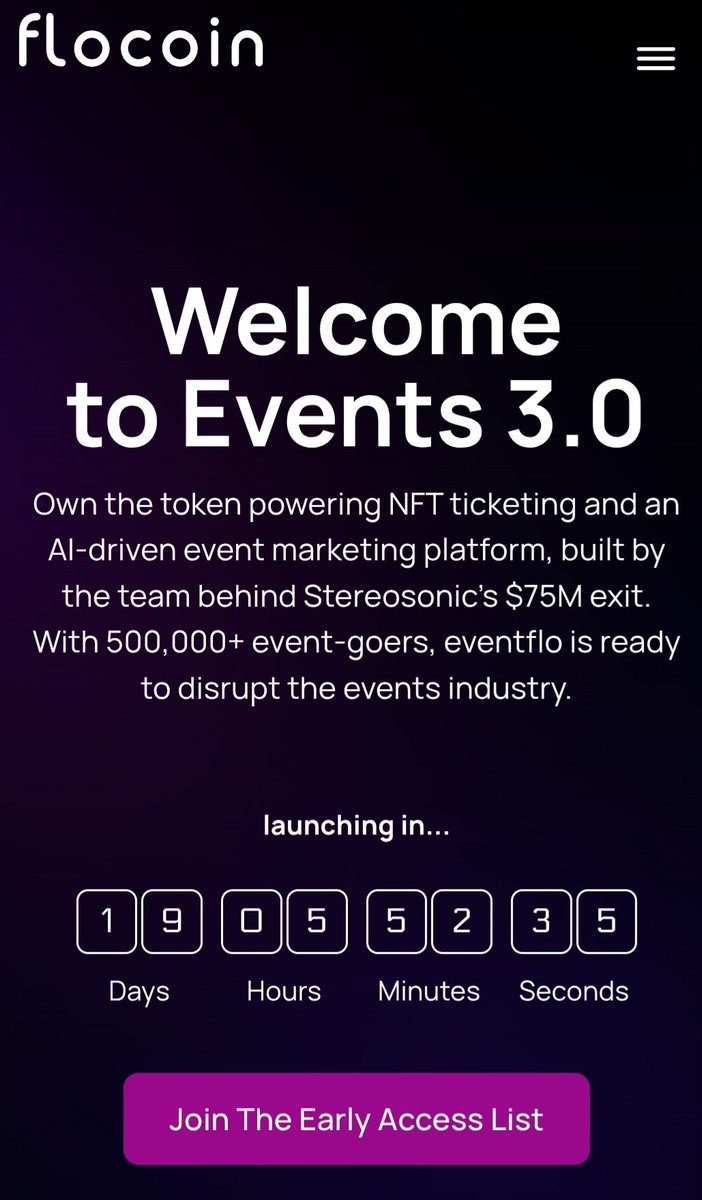 GibsoonCorp's tweet image. Yo, got a hot tip from a trusted bro — @eventfloHQ and $FloCo are onto something. They’re bringing AI + on-chain insurance + tokenized assets to events. Real utility, legit backing, and early as hell. Keep it on your radar: eventflo.io/flocoin?utm_so…