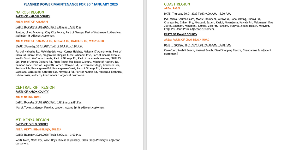 Kenya Power tweet media