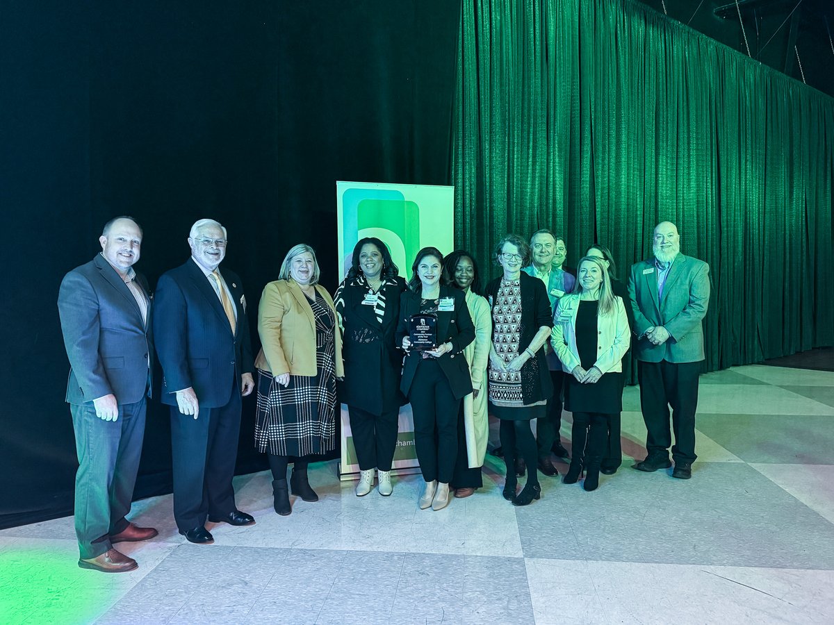 Honored to be named 2024 Community Partner of the Year by the Alamance Chamber! 💙🏆 Grateful for our strong partnership &amp; their support in building a thriving community. Here’s to even more collaboration ahead! 

#ACCproud #CommunityStrong #AlamanceChamber