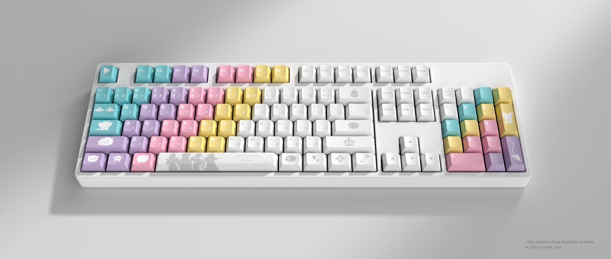 ホロライブ　キーボード　キーキャップ　4期生　　置換済み HYTE hololive Gen4 Keycaps | 株式会社リンクスインターナショナル
