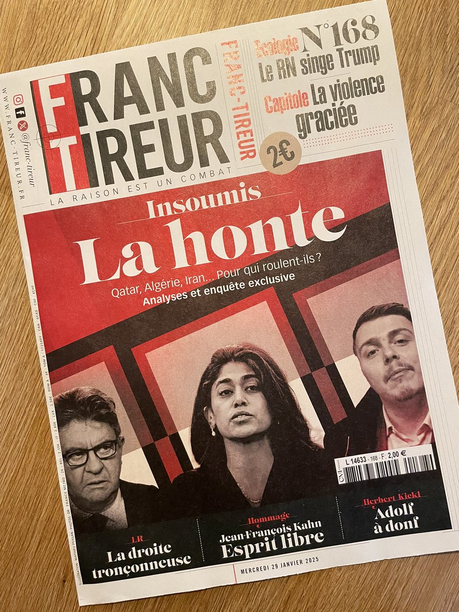 YanLefrancois's tweet photo. Honte, non ! Fierté plutôt de participer à ce @franctireurmag n°168 avec @CarolineFourest @Enthoven_R @BanonTristane @BenjaminSire @alainauffray @C_Barbier @NoraBussigny @eksymons @AmourskyCyrille @NoeFridman @perry_salkow @davidmedioni @jeangarr78 @JeremySebbane https://t.co/z75CfBsTWx