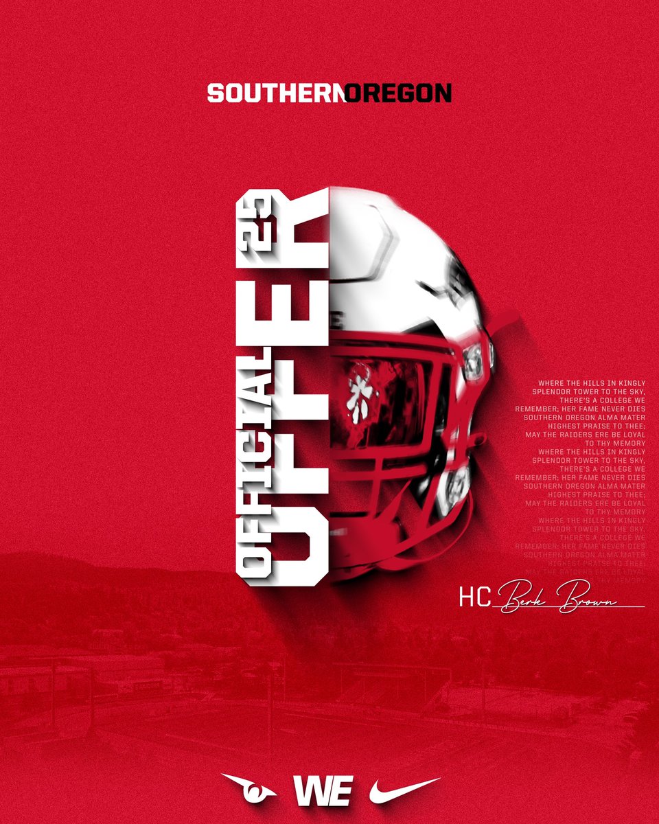 Mikey Cunningham (@mikey5onit) on Twitter photo After a great visit <a href="/SOU_Football/">Southern Oregon Football</a> I am blessed to receive an offer from Southern Oregon University! <a href="/SOU_CoachBBrown/">Berk Brown</a> <a href="/Currie_SOU_OC/">Ty_Currie</a> <a href="/Coach_T_Souza/">Coach-Tim Souza</a> After a great visit <a href="/SOU_Football/">Southern Oregon Football</a> I am blessed to receive an offer from Southern Oregon University! <a href="/SOU_CoachBBrown/">Berk Brown</a> <a href="/Currie_SOU_OC/">Ty_Currie</a> <a href="/Coach_T_Souza/">Coach-Tim Souza</a>