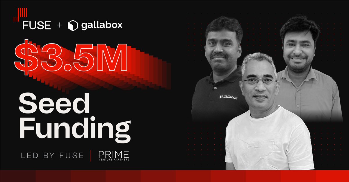 FUSE (@fuse_vc) on Twitter photo Thrilled to lead <a href="/gallabox/">Gallabox</a>'s $3.5M seed round! Gallabox enables companies to meet their customers exactly where are with a holistic marketing, sales, and commerce suite on top of <a href="/WhatsApp/">WhatsApp</a>.
Read more here: forbes.com/sites/davidpro…
<a href="/kellancarter9/">Kellan Carter</a> <a href="/CamBorumand/">Cameron Borumand</a> <a href="/Bmwales/">Brendan Wales</a> Thrilled to lead <a href="/gallabox/">Gallabox</a>'s $3.5M seed round! Gallabox enables companies to meet their customers exactly where are with a holistic marketing, sales, and commerce suite on top of <a href="/WhatsApp/">WhatsApp</a>.
Read more here: forbes.com/sites/davidpro…
<a href="/kellancarter9/">Kellan Carter</a> <a href="/CamBorumand/">Cameron Borumand</a> <a href="/Bmwales/">Brendan Wales</a>