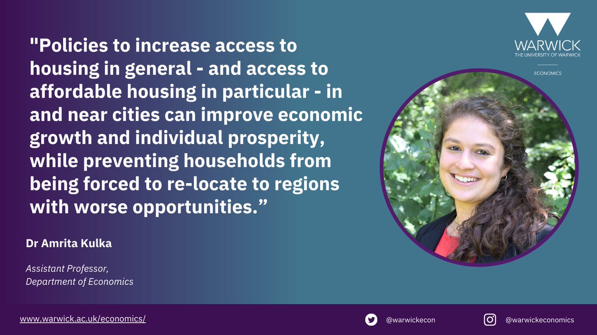 Warwick Economics (@warwickecon) on Twitter photo 📰 Dr Amrita Kulka <a href="/AmritaKulka/">Amrita Kulka</a> draws on some of her US research to comment on today's announcement by the Chancellor of the Exchequer that rules will be changed to "unlock untapped land" around railway stations to deliver more housing.
Read more: warwick.ac.uk/fac/soc/econom… 📰 Dr Amrita Kulka <a href="/AmritaKulka/">Amrita Kulka</a> draws on some of her US research to comment on today's announcement by the Chancellor of the Exchequer that rules will be changed to "unlock untapped land" around railway stations to deliver more housing.
Read more: warwick.ac.uk/fac/soc/econom…