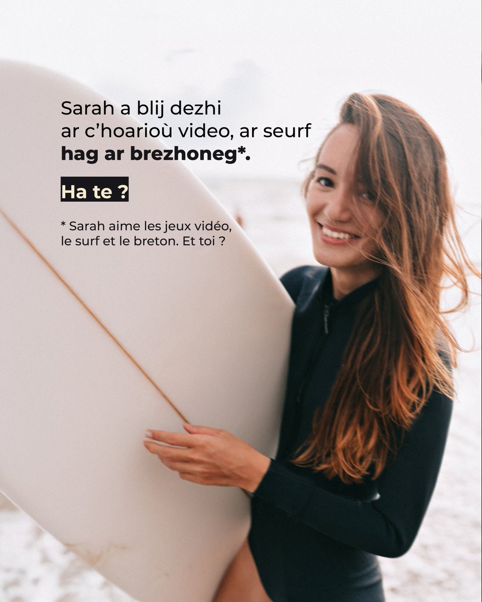 Me ra gant ar yezh bemdez. Ha te ?
Je parle breton tous les jours. Et toi ?

#brezhoneg #bzhg #breton #bzh