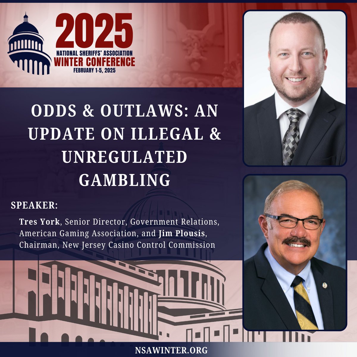 NationalSheriff's tweet image. Day 10 of #Sheriffs2025 Speaker Spotlight!
The countdown continues! We are only two days away from the kickoff of the 2025 NSA Winter Conference.

Today, we’re featuring more powerhouse speakers who are shaping the future of law enforcement. From groundbreaking processes to…
