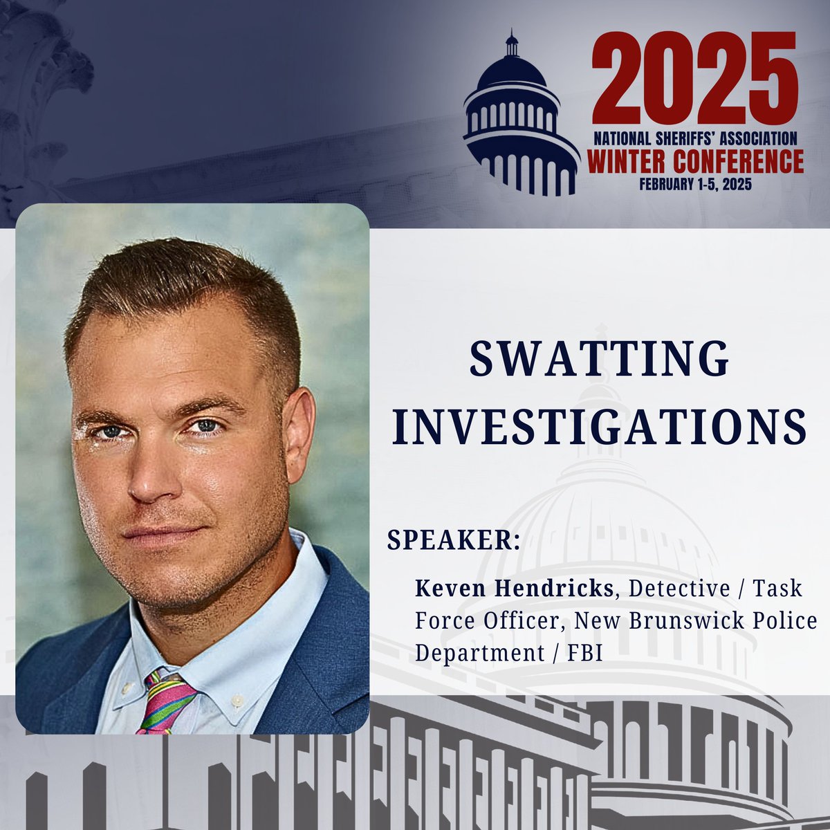 NationalSheriff's tweet image. Day 10 of #Sheriffs2025 Speaker Spotlight!
The countdown continues! We are only two days away from the kickoff of the 2025 NSA Winter Conference.

Today, we’re featuring more powerhouse speakers who are shaping the future of law enforcement. From groundbreaking processes to…
