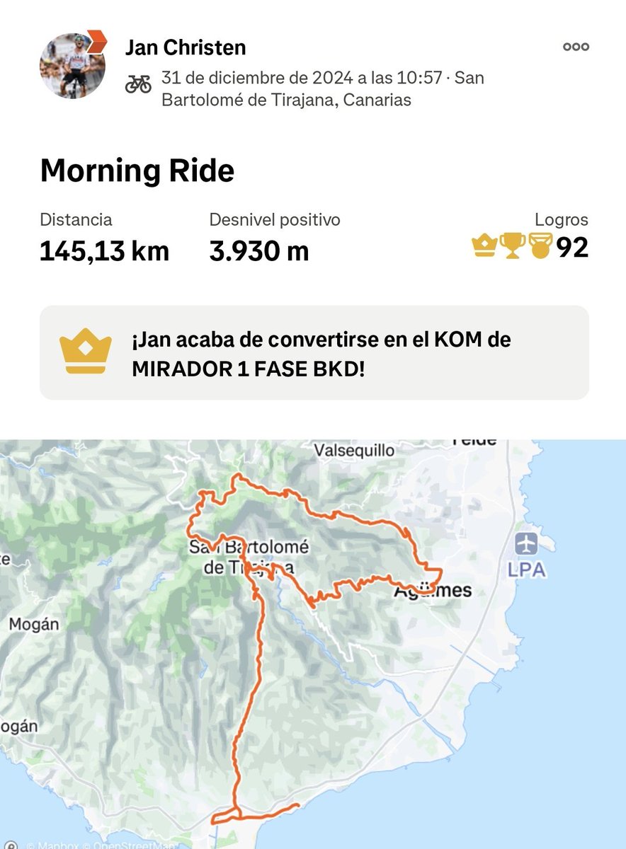 🙇 NADA ES CASUALIDAD 🔥

Tu que hacias en fin de año y navidad con 20 años? 🍹🕺

Jan Christen decidio pasar las navidades SOLO, alejado de su gente y concentrado en sus sueños 👏

Hoy gana en Mallorca certificando que en esta vida sin sacrificio no hay victoria!🏆
