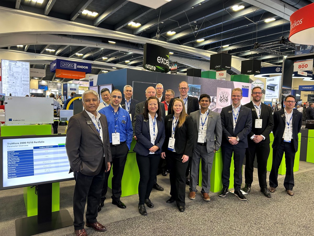 TRUMPF Inc. (@trumpfinc) on Twitter photo The TRUMPF Team is reporting live from <a href="/PhotonicsWest/">SPIE Photonics West</a> 2025! 👋
Visit our booth #833 to connect and discover TRUMPF's latest innovations in laser technology and photonic components, including the new TruMicro 6030 🌟
#TRUMPF #PhotonicsWest #lasers #photonics The TRUMPF Team is reporting live from <a href="/PhotonicsWest/">SPIE Photonics West</a> 2025! 👋
Visit our booth #833 to connect and discover TRUMPF's latest innovations in laser technology and photonic components, including the new TruMicro 6030 🌟
#TRUMPF #PhotonicsWest #lasers #photonics