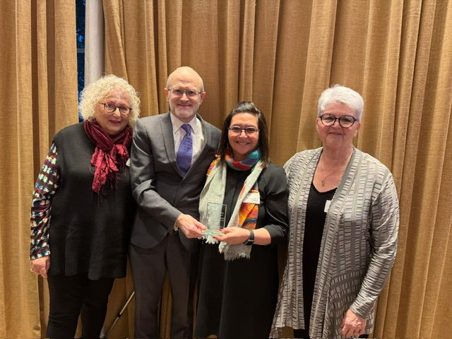 uptone's tweet photo. I was so honoured to sit next to Gena's daughter-in-law, Maralyn Turgel, both of us @Gen2GenUK speakers, at the @JVN_org_uk Awards event. #holocausteducation https://t.co/PdNTlCQVMz