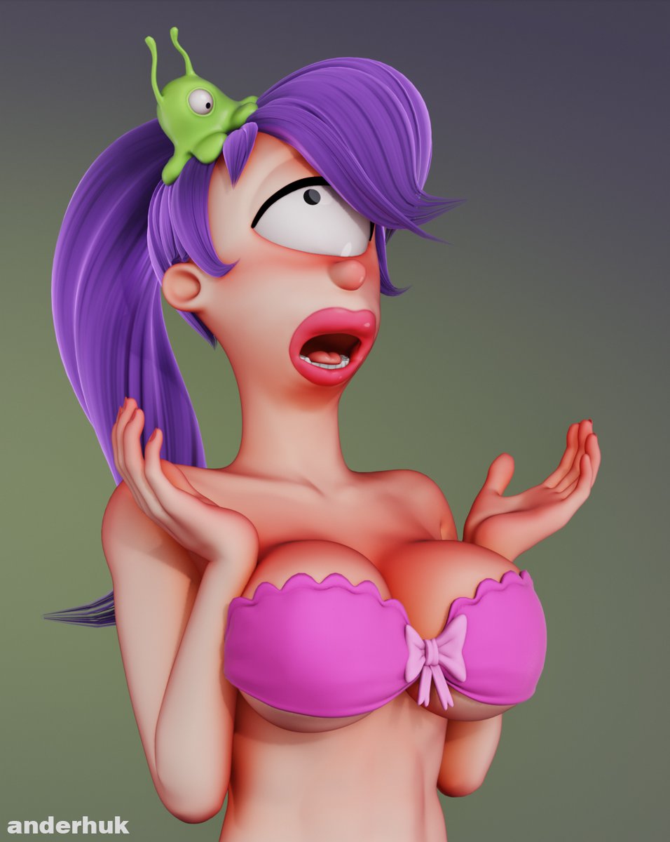 Leela and brain slug😁
#Futurama #Leela