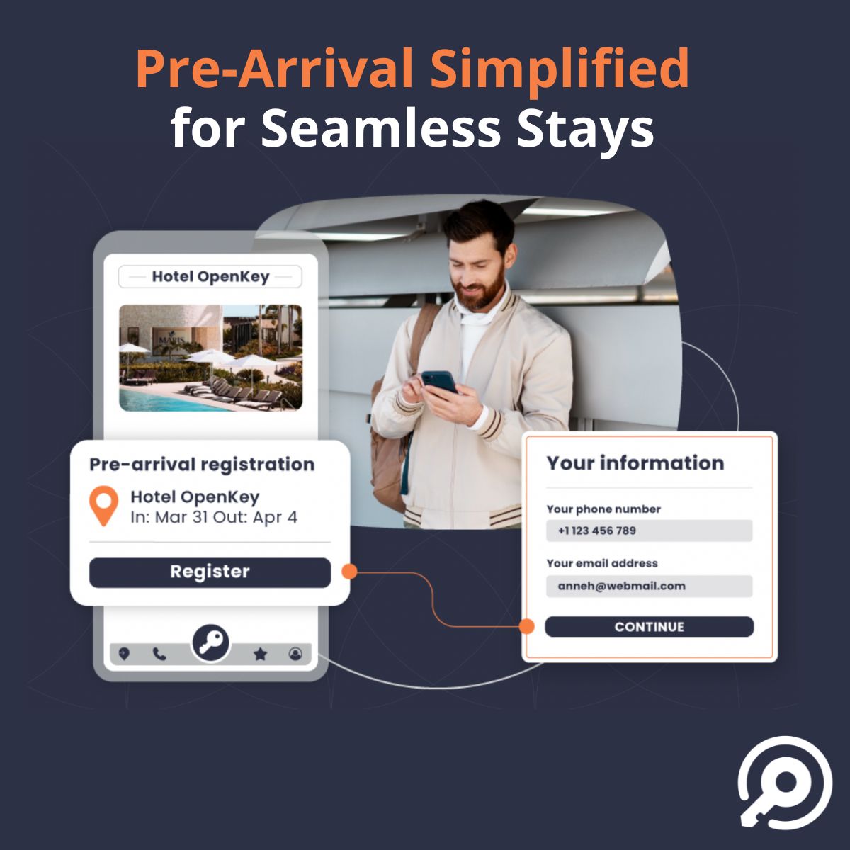 Give your guests the seamless experience they expect—OpenKey simplifies the pre-arrival process, so you can focus on delivering exceptional stays. Ready to transform your check-in experience and boost guest satisfaction? Let’s talk! openkey.co/demo