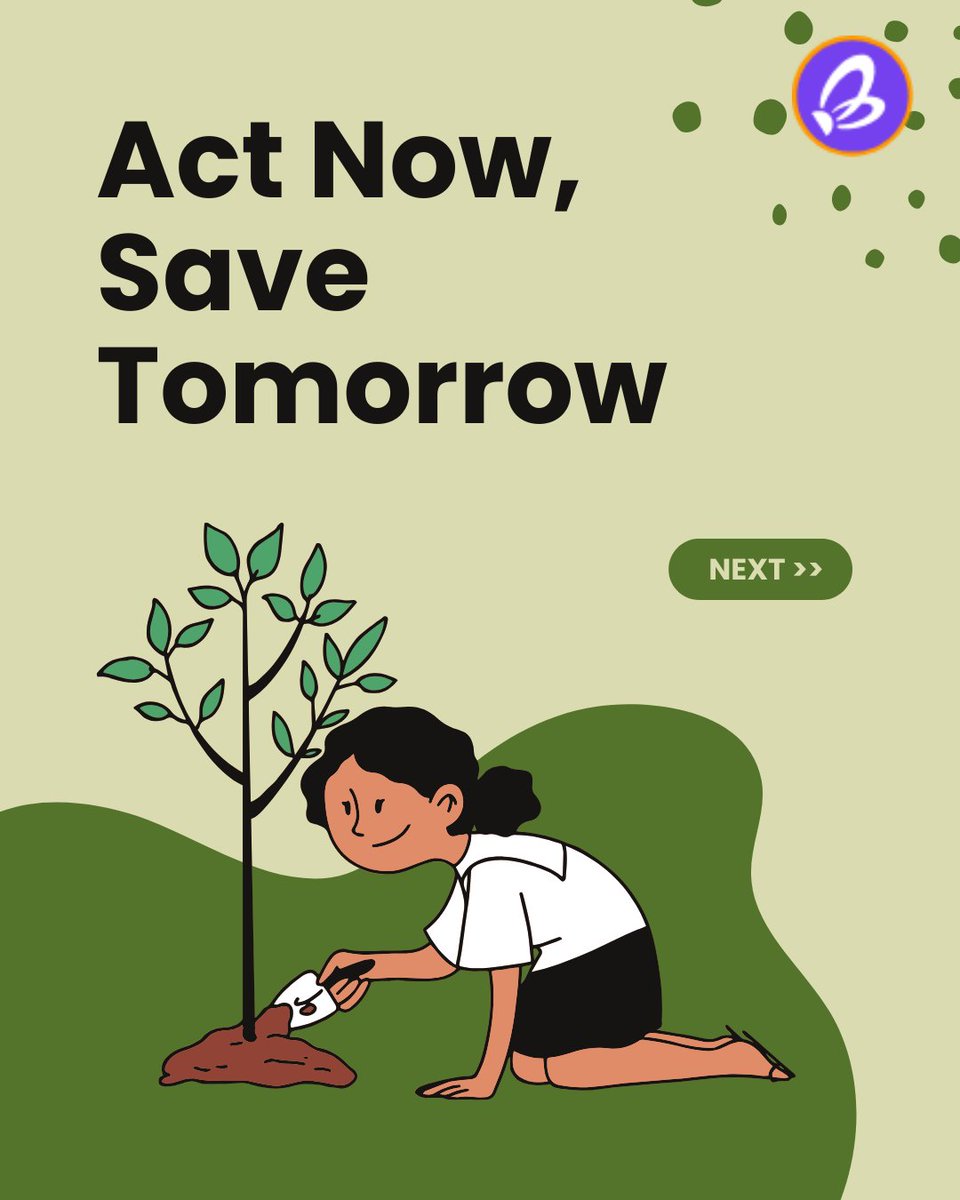 🌱 Every small action counts! Reduce, reuse, recycle, and protect our planet for the future. 🌎♻️ Join us in making a difference! 💚 #SaveTheEarth #GoGreen #SociallyGood