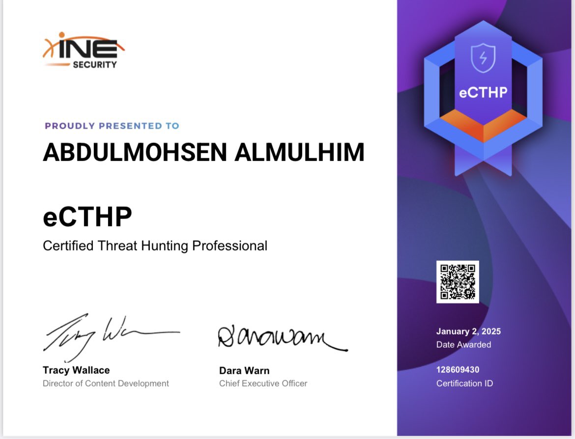 MohsenFahad10's tweet image. Officially professional threat hunter🥁

#eCTHPv2