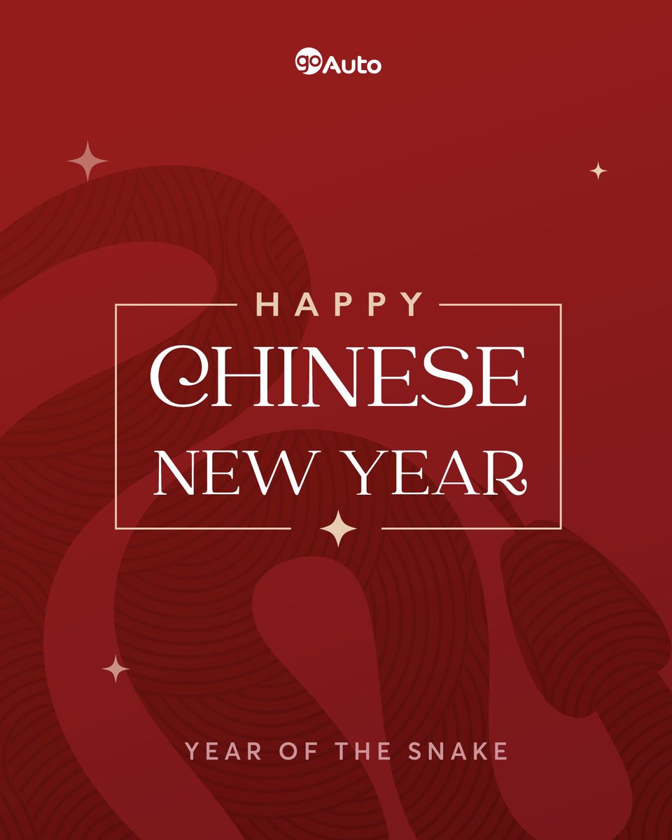 May the Year of the Snake bring you the strength to drive toward your dreams. 🐍 Happy Chinese New Year! 🧧 

#GoAuto #CNY #LNY