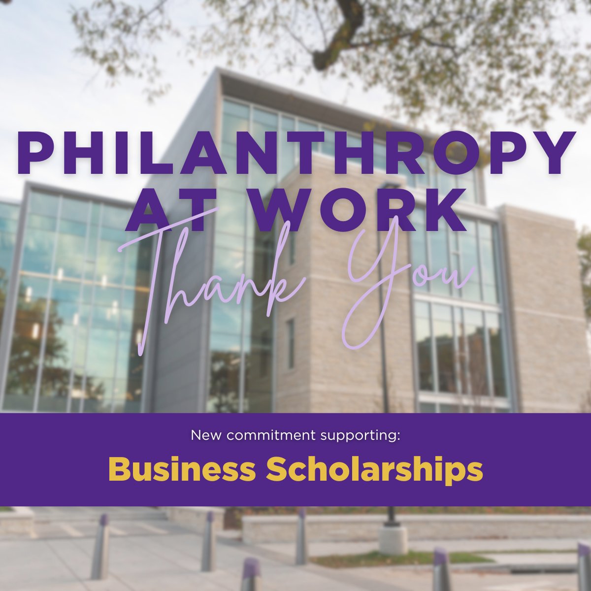 🎉 Exciting News! 🎉
A generous gift has established a new endowed scholarship fund at the Kansas State University College of Business. This brings us closer to our goal of increasing annual scholarship awards, $1.7M to $2.2M by 2030. #KStateBusiness #Scholarships #Philanthropy