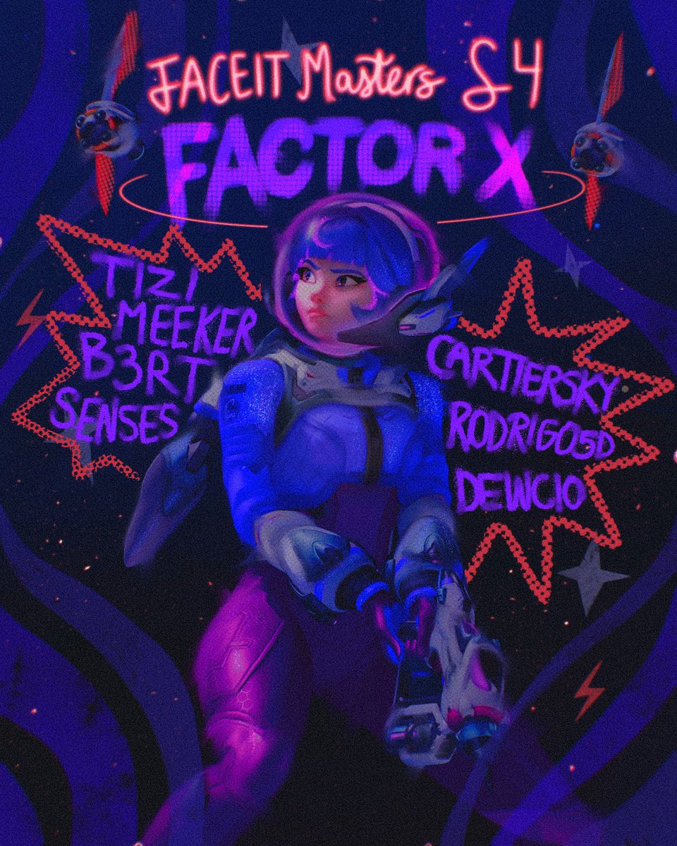FactorXow's tweet image. Factor X announces their roster for FACE IT Masters S4, organize by @FACEIT_OW. This time, we will settle for the crown, no matter how heavy it is 🥵🏆🇵🇪

🛡️@Tizi_ow 🇦🇷
⚔️@b3rt__ow 🇨🇱
⚔️@MeekerV4 🇨🇱
⚔️@CartierskyOW 🇺🇸
💉@dew_ow 🇺🇸
💉@tomasscrnl 🇨🇱
💉@R0drigo5d 🇵🇪

#FactorXnation