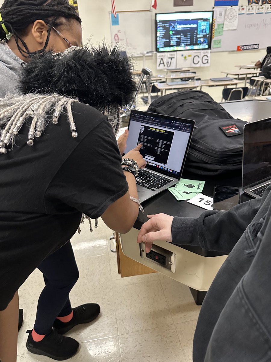 Coach Sevarino’s biology students review content with a “who done it” mystery escape room. ⁦<a href="/McKinneyNorthHS/">McKinney North HS</a>⁩ #WeAreNorth