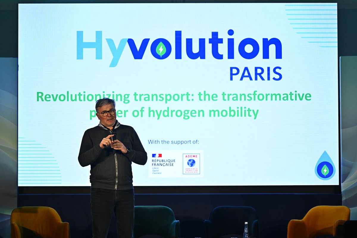 Hyvolution's tweet image. Hydrogen #mobility was the main topic on Hyvolution this afternoon, with our 3rd conference: &quot;Revolutionizing transport: The transformative power of hydrogen mobility&quot;

Register for tomorrows&apos; conference : paris.hyvolution.com/en/hyvolution-…

#Hyvolution2025 #hydrogen #energy #industry