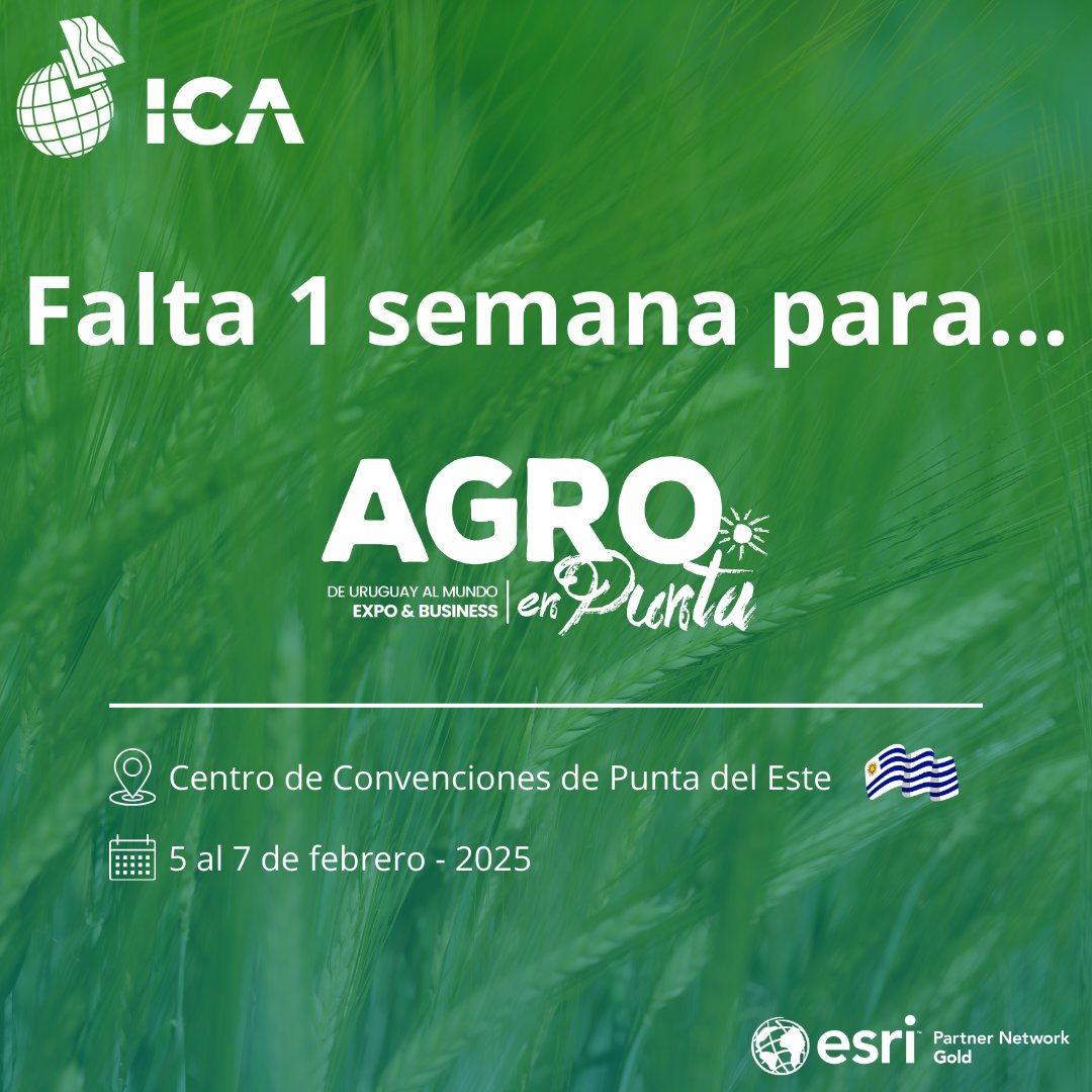 ¡Falta 1 semana! para <a href="/agroenpunta/">AgroenPunta</a> , el evento que conecta al sector agroindustrial y agroexportador de Uruguay con el mundo. 🌎

📅 Te esperamos en nuestro stand (N°24) para intercambiar ideas y compartir el trabajo activo que estamos llevando adelante en el sector.