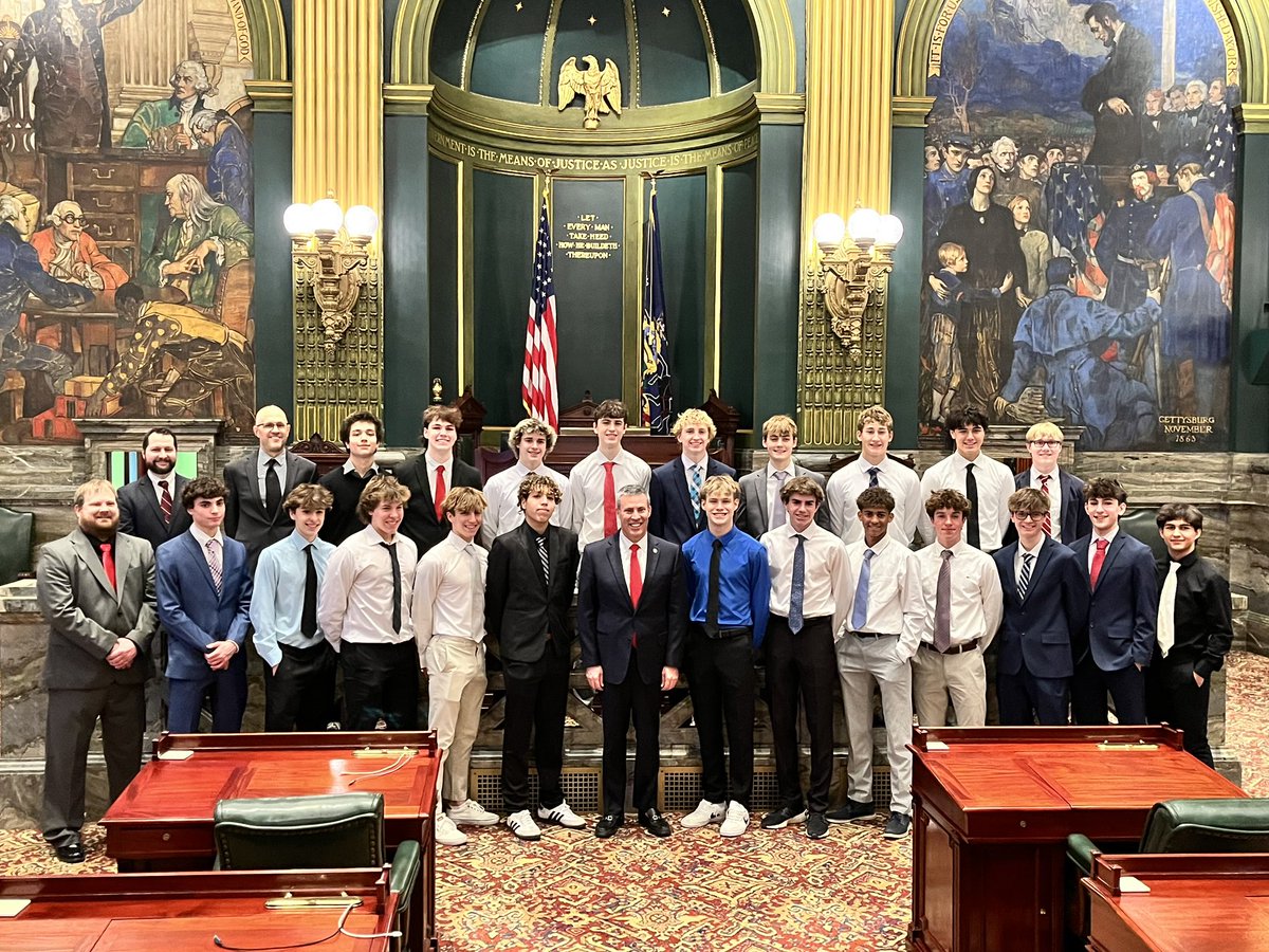 CVSDeagles's tweet photo. Our Boys Soccer State Champions were recognized at the State Capitol today. Congratulations!! #CVProud https://t.co/7QAqozEQcP