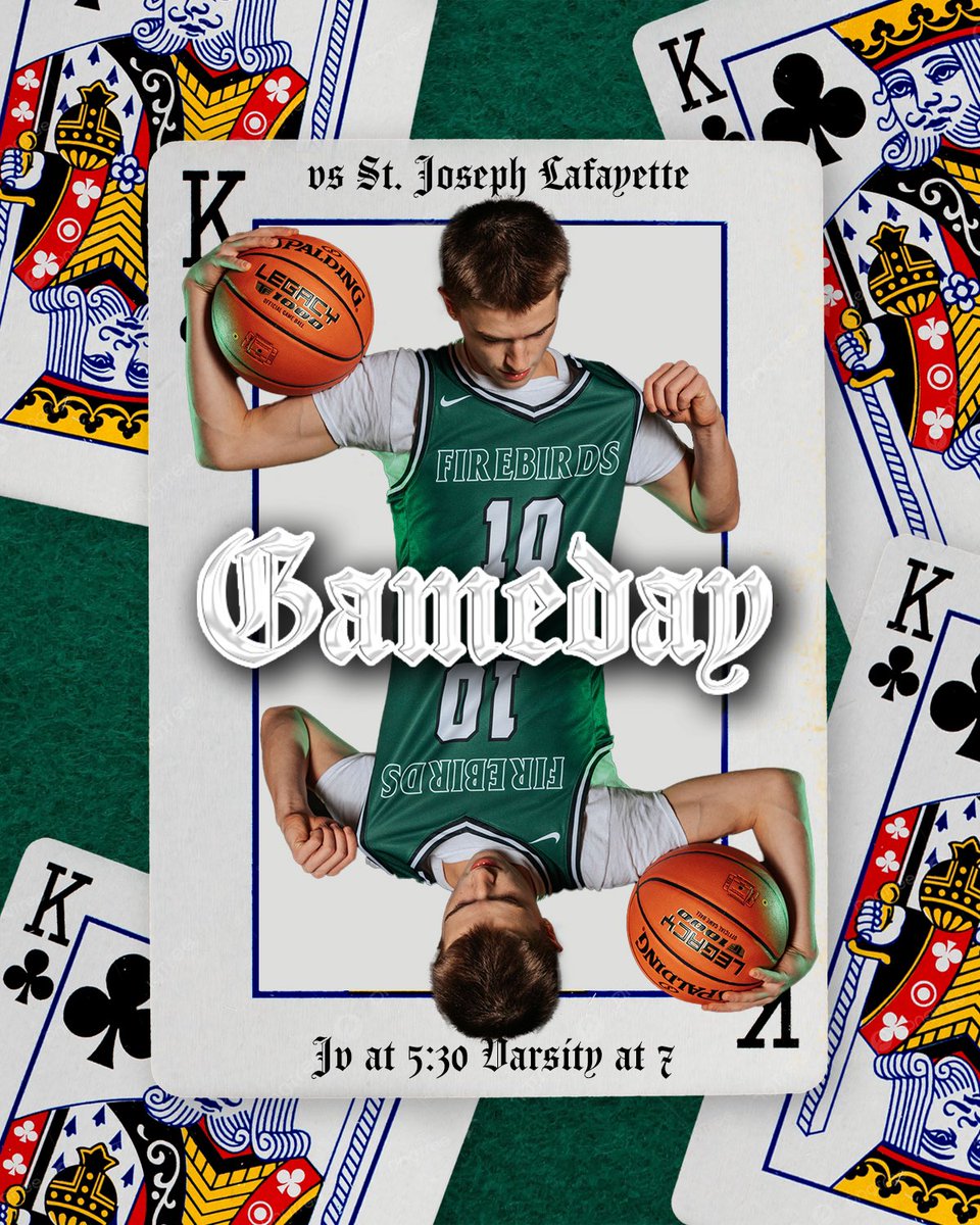 HUGE ONE TONIGHT. Firebird nation we need you there Early and Loud. NEED to take care of home. #GoodSoil #LoveWins #GoState #NoOpportunityWasted 

🆚 St. Joe Lafayette
📍 The Cage
⏰ Fr- 5:30(aux gym), JV 5:30(Main Gym), V 7:00pm