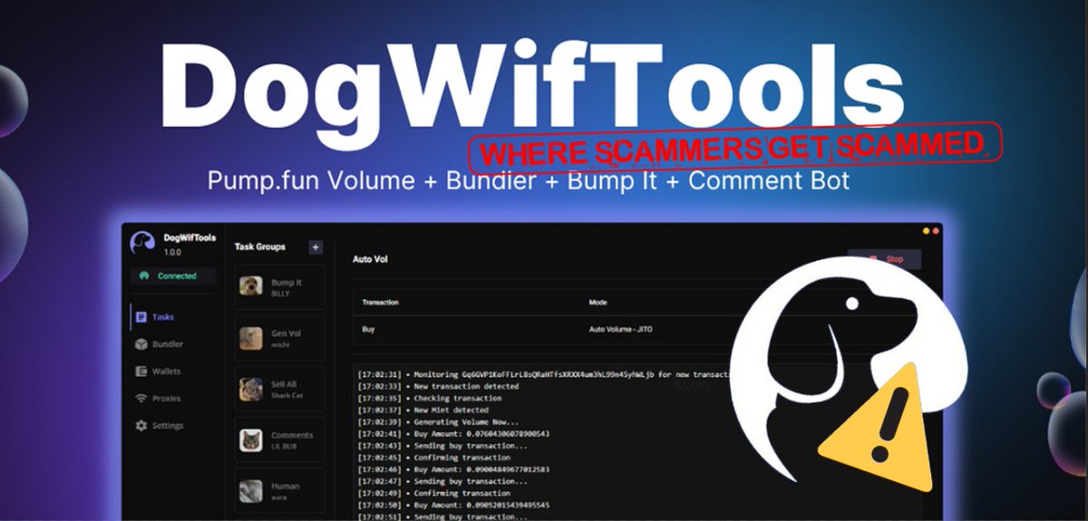 Erynn29's tweet image. Imagina crear una herramienta que utilizan scamers para acabar scameandolos tu a ellos 👇

Este es el caso de DOGWIFTOOLS y te voy a explicar el salseo en la comunidad inglesa que ha creado su DEV consiguiendo quitarles 10M y haciendoles pasar el KYC en varios exchanges