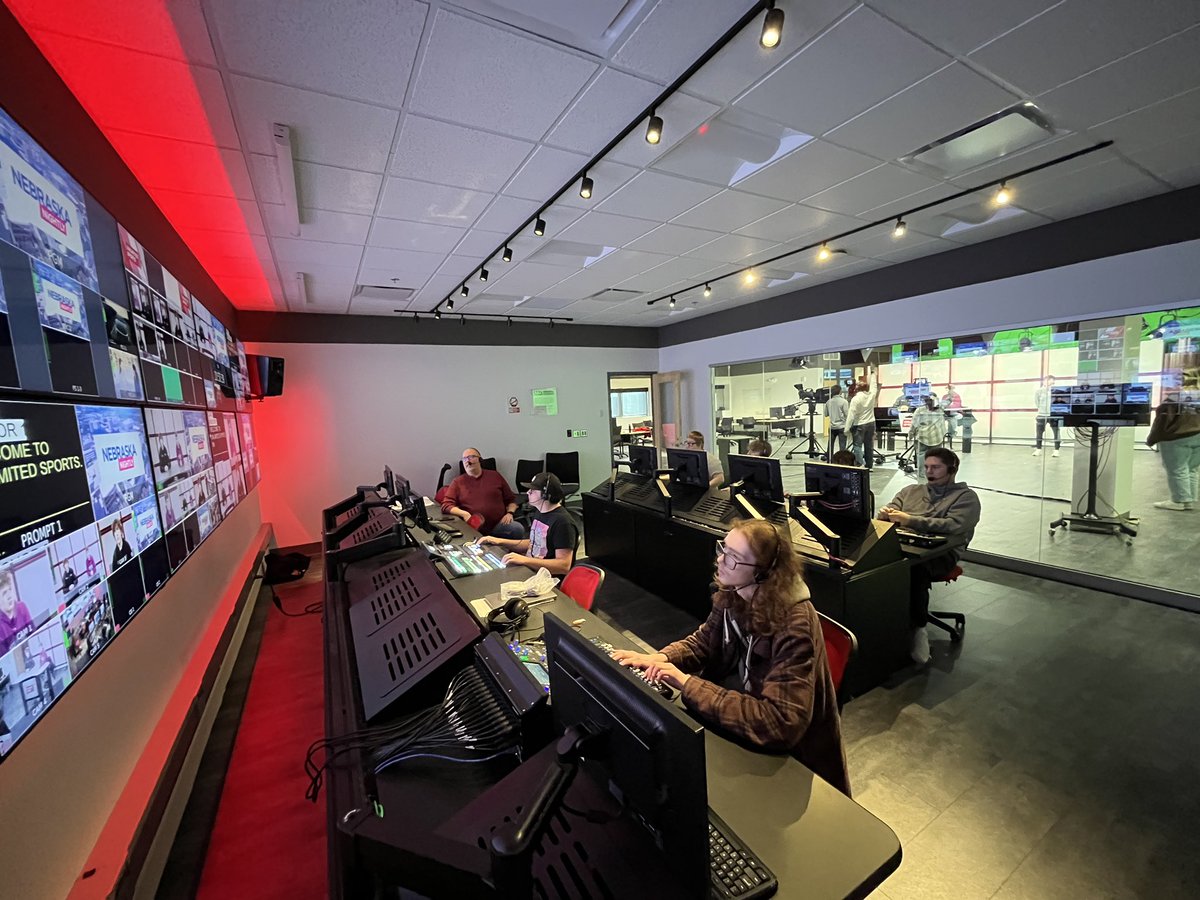 Fun morning hosting <a href="/145activities/">Waverly High School</a> for a Tour &amp; TV Studio workshop <a href="/Unl_CoJMC/">UNL CoJMC</a> 🎥📺 thanks to <a href="/HuskerVisionHD/">HuskerVision</a> for letting us swing by as well!