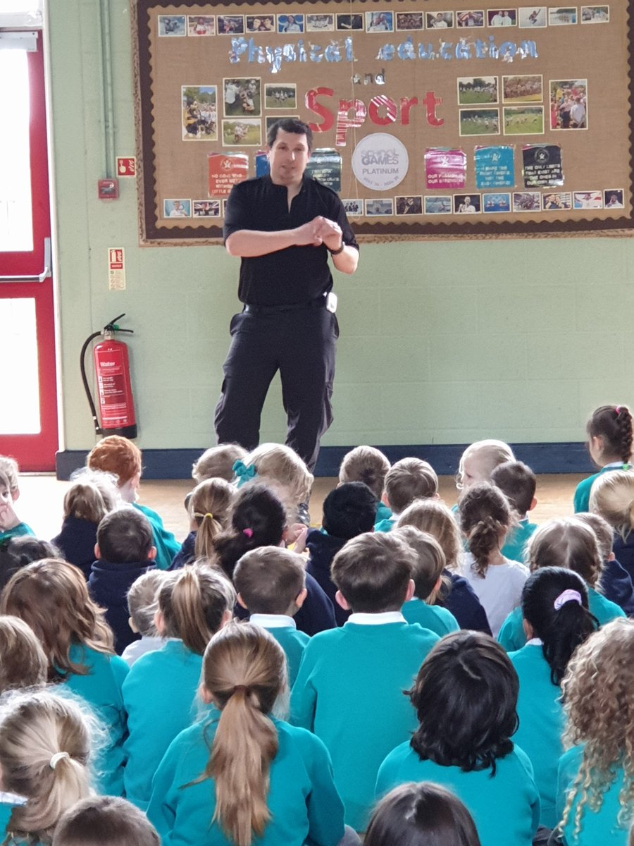 Some of the more rewarding work we do is giving school talks, helping to educate and hopefully inspire our young people to be the best version of themselves! PC Theobald &amp; PCSO Whitehouse today delivering an input about Policing. Sgt Brown