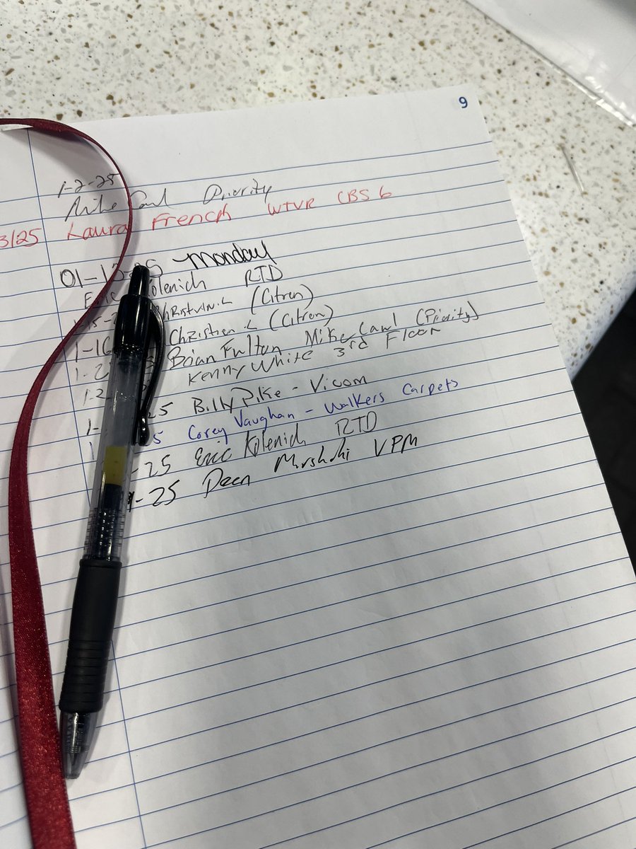 And the press sign-in sheet has returned to Richmond court! Will anyone take credit this time?