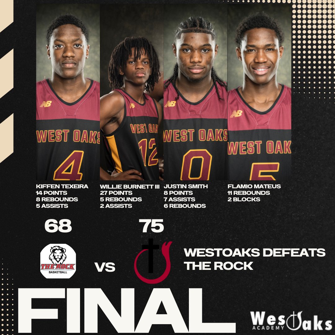 2026 Willie Burnett III had 27 points and 5 rebounds to keep West Oaks undefeated in Florida’s ultra tough SIAA.