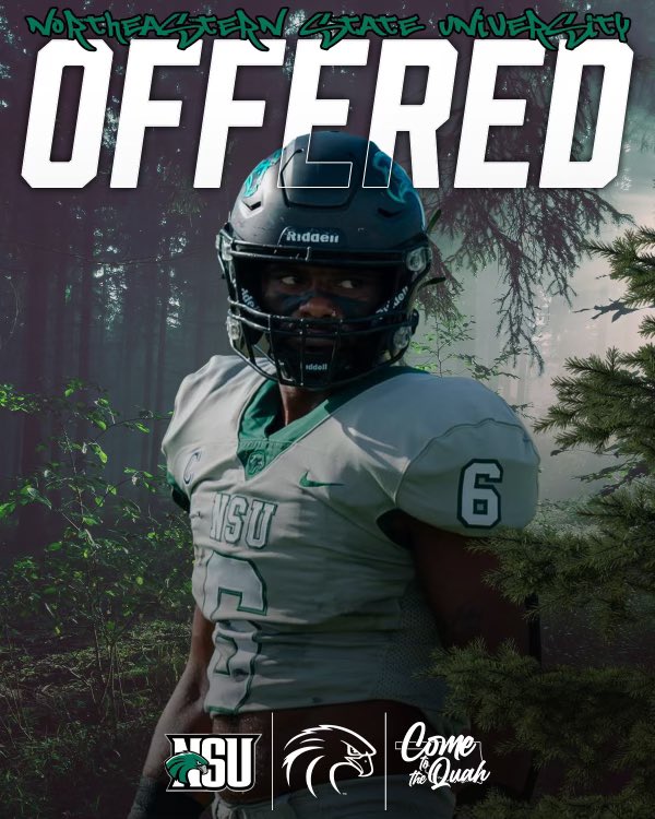 Lloyd Wyatt (@canthold5ivve) on Twitter photo Blessed to receive my first offer from northeastern state university.
<a href="/jarekbroussard1/">Jarek Broussard</a> <a href="/NSU_Football/">Northeastern State Football</a> Blessed to receive my first offer from northeastern state university.
<a href="/jarekbroussard1/">Jarek Broussard</a> <a href="/NSU_Football/">Northeastern State Football</a>