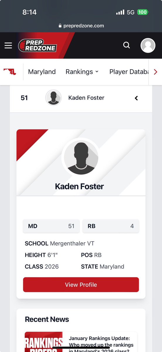 Kaden “K3” Foster (@chillout_k3) on Twitter photo Blessed to be the 4th best running in the state of Maryland and the 51st best player in Maryland 🙏🏾 #AGTG <a href="/PrepRedzoneMD/">Prep Redzone Maryland</a> <a href="/BrianDohn247/">BrianDohn247</a> <a href="/MustangGang410/">Mervo H.S. Football</a> Blessed to be the 4th best running in the state of Maryland and the 51st best player in Maryland 🙏🏾 #AGTG <a href="/PrepRedzoneMD/">Prep Redzone Maryland</a> <a href="/BrianDohn247/">BrianDohn247</a> <a href="/MustangGang410/">Mervo H.S. Football</a>