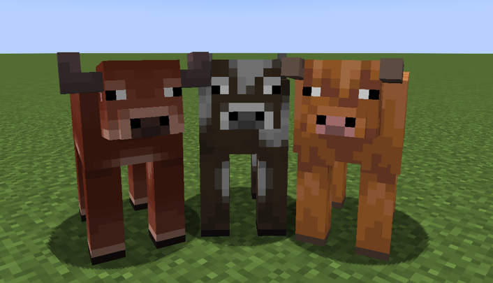 i have lived to see highland cows in vanilla minecraft i thought this day would never come